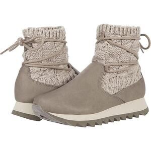 Merrell Women's 8 Brindle Alpine Pull On Knit Snow Boots Vegan Leather LH2-45